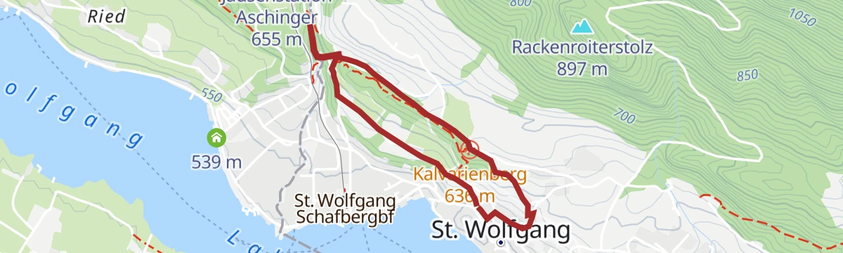 Route map: Alle Neune 7: Malerweg und Riedersteig